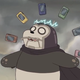 Panda wielding his newfound powers of magnetism.
